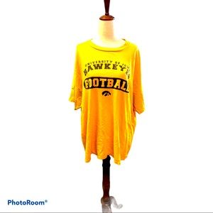 University of Iowa Hawkeyes Football XL Gold and Black Tee